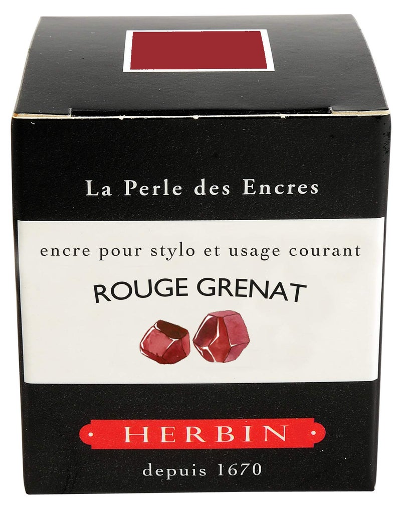 Jacques Herbin 13029T - 30ml Bottle of Ink for Fountain Pens and Rollerball Pens - Rouge Grenat - Image 2